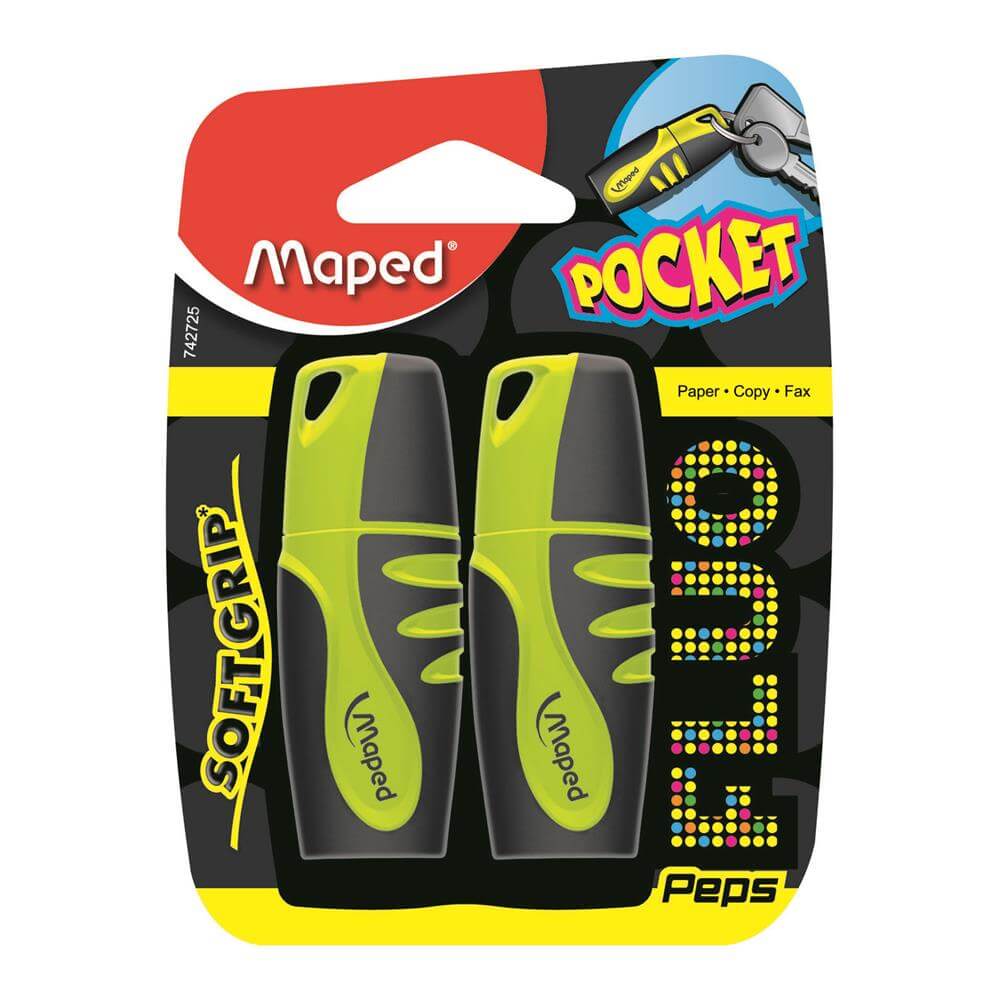 Maped Fluo Peps Twin Pack Pocket Highlighter